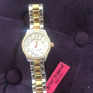 Brand New!! Betsy Johnson two-tone watch.